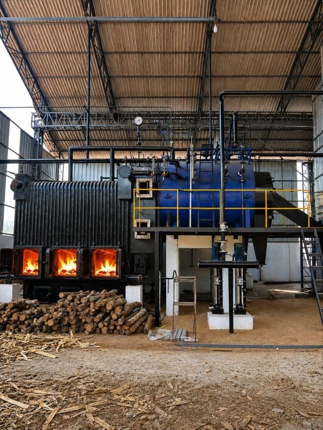 Solid Fuel Combo Boilers with Water Wall and Shell